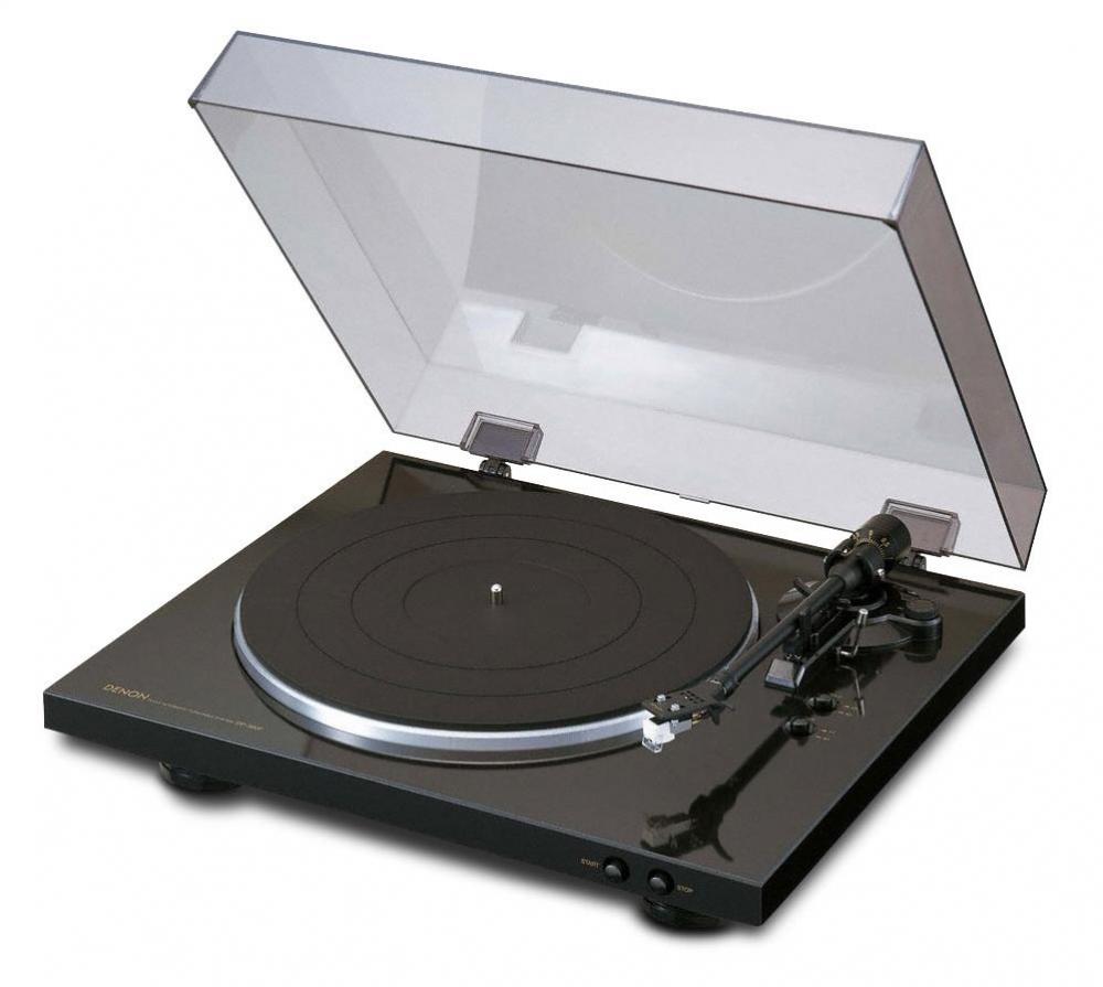 Denon DP-300F turntable, black