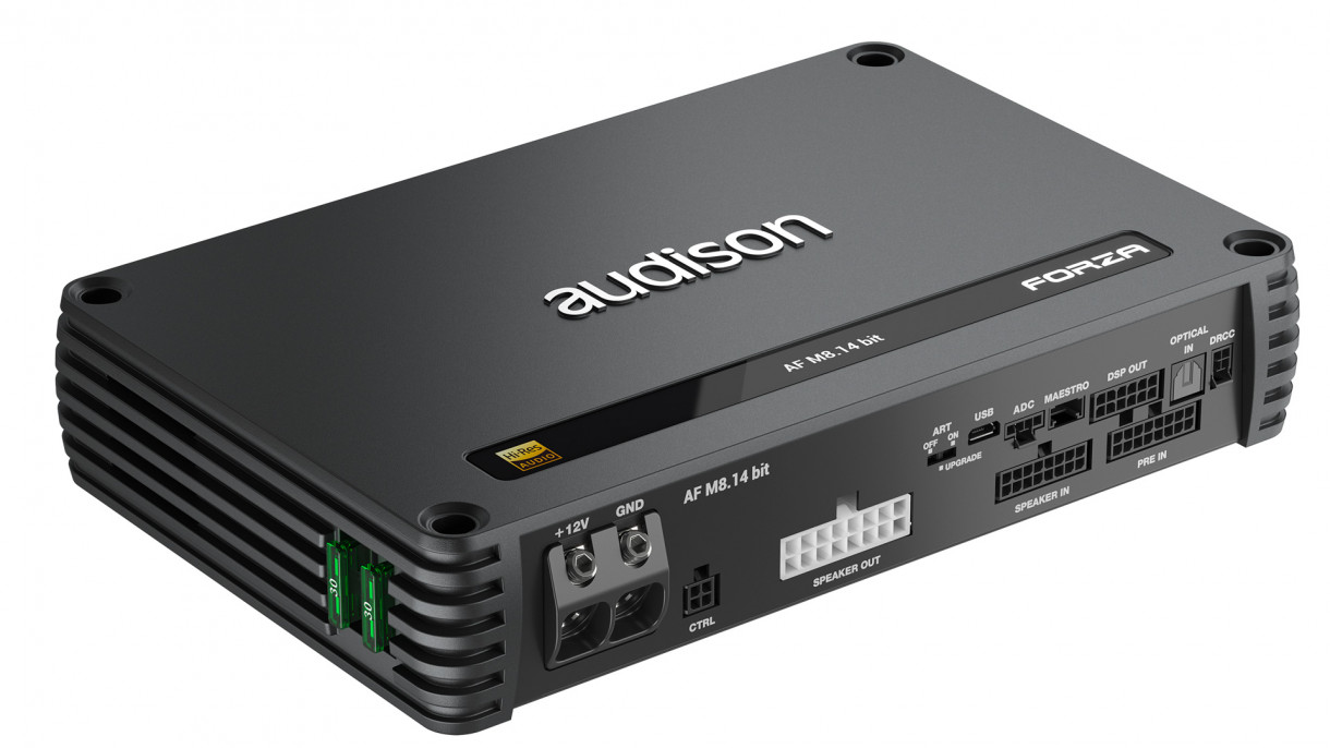 Demo Audison Forza AF M8.14 bit 8-channel DSP amp