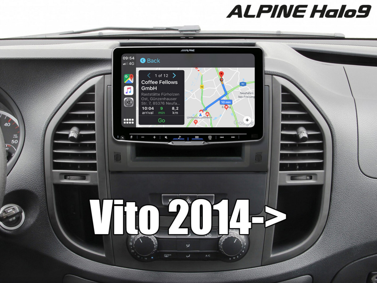 Alpine ILX-F905D-W447 Mercedes Vito W447 Halo 9 headunit