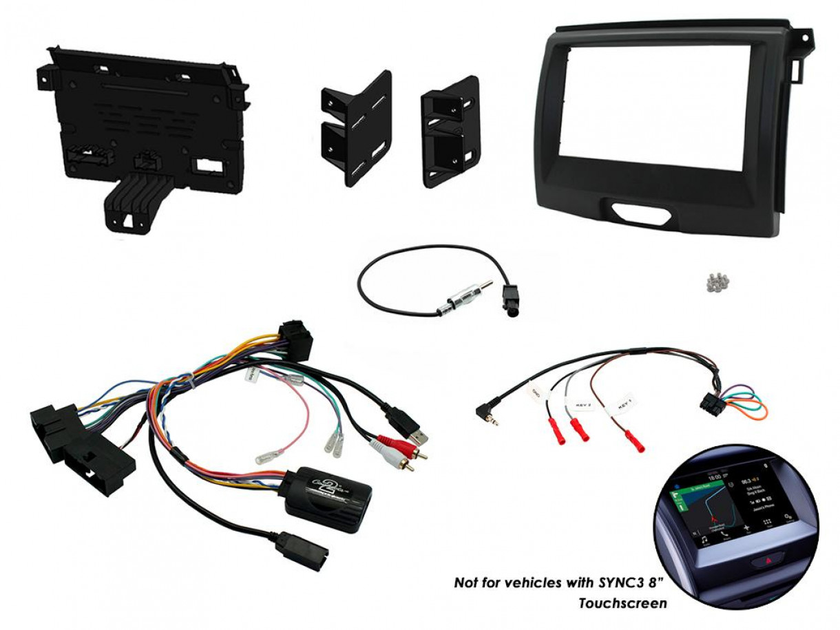 HEL-CTKFD65 Ford Ranger 2015 - 2020 2-din asennussarja